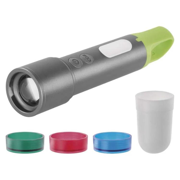 Ročna polnilna LED svetilka, 600 lm, 1 200 mAh, kovinska