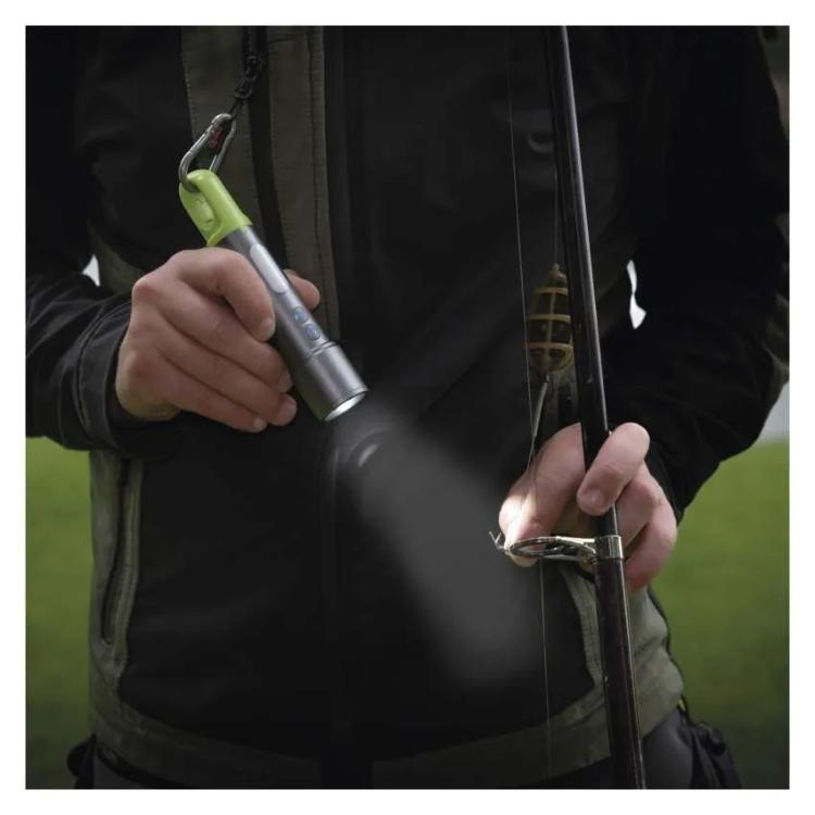 Ročna polnilna LED svetilka, 600 lm, 1 200 mAh, kovinska