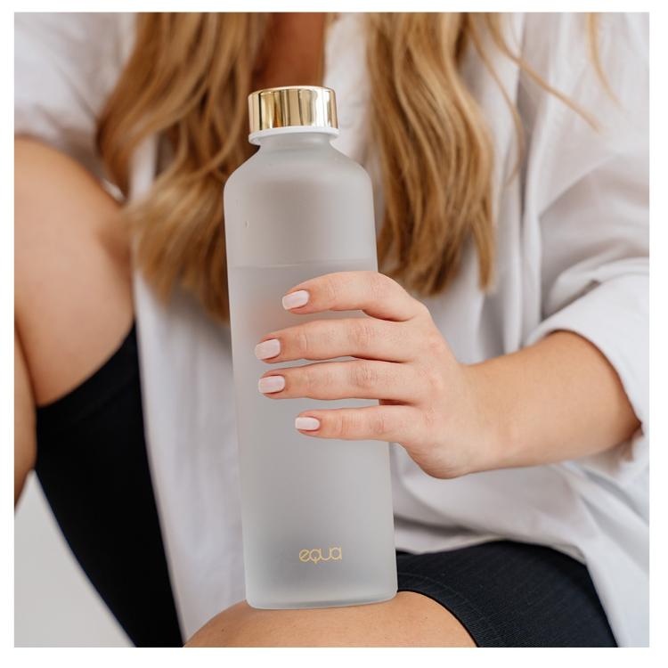 Steklenička EQUA Mismatch 750 ml, matirana, bela