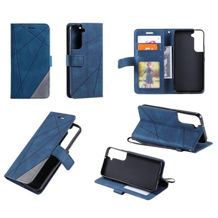 Samsung Galaxy S22+, preklopna torbica (WLGO-Lines), modra