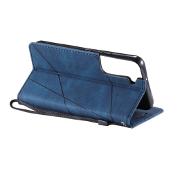 Samsung Galaxy S22+, preklopna torbica (WLGO-Lines), modra_4