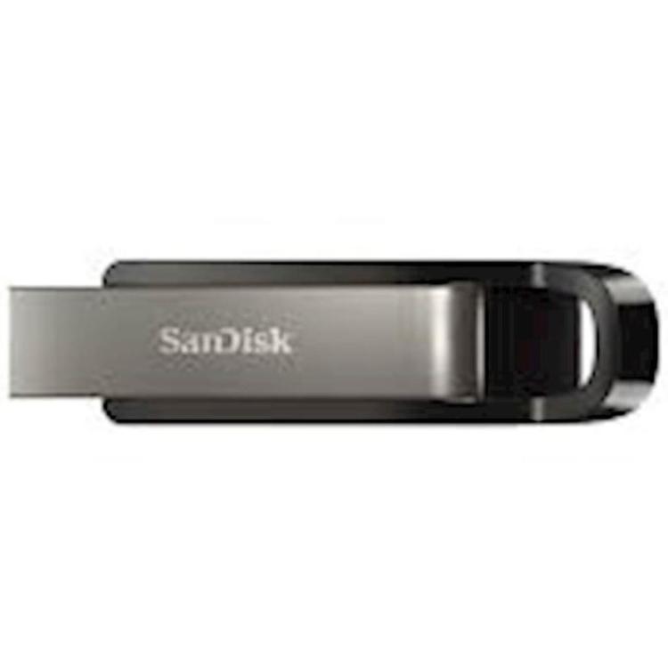 USB Ključ SanDisk 64 GB Extreme Go, 3.2, črn, drsni priključek, 400/240MB/s