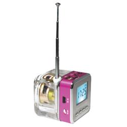 Multifunkcijski zvočnik z radio uro Chameleon TT-028, MP3, rožnata_1