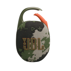 Prenosni zvočnik JBL s kamuflažnim ohišjem in odprtim karabinom