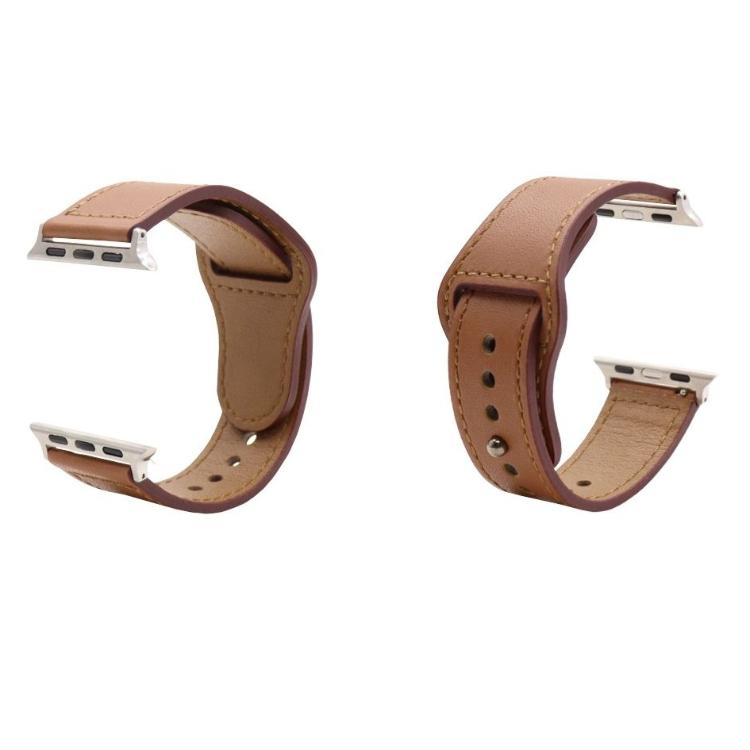 Usnjen pašček Chameleon Style za Apple Watch (38/40/41 mm), rjav