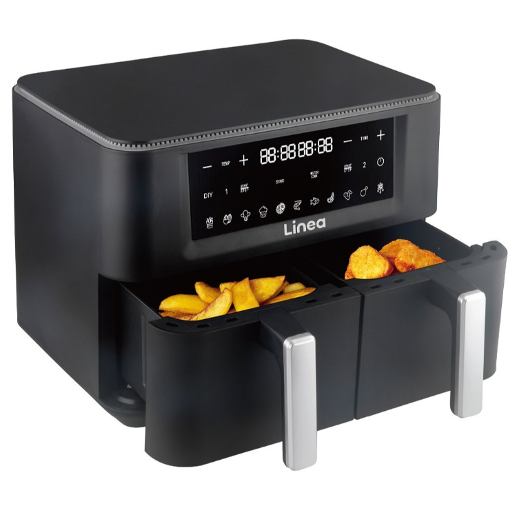 Cvrtnik na vroči zrak Linea LAFD-0614, 9 l, dvojni, 2400 W