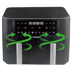 Cvrtnik na vroči zrak Linea LAFD-0614, 9 l, dvojni, 2400 W