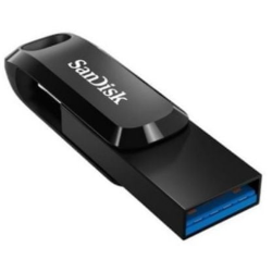 USB ključ SanDisk USB-C, USB-A, 128GB Ultra Dual GO, 3.1/3.0, b do 150 MB/s, črn