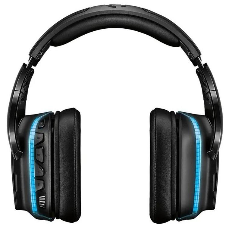 Brezžične slušalke z mikrofonom Logitech G935, RGB, črna