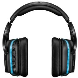 Brezžične slušalke z mikrofonom Logitech G935, RGB, črna