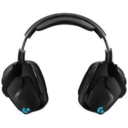 Brezžične slušalke z mikrofonom Logitech G935, RGB, črna