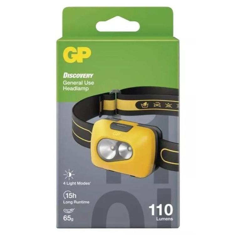 Naglavna LED svetilka GP CH42, 110 lm