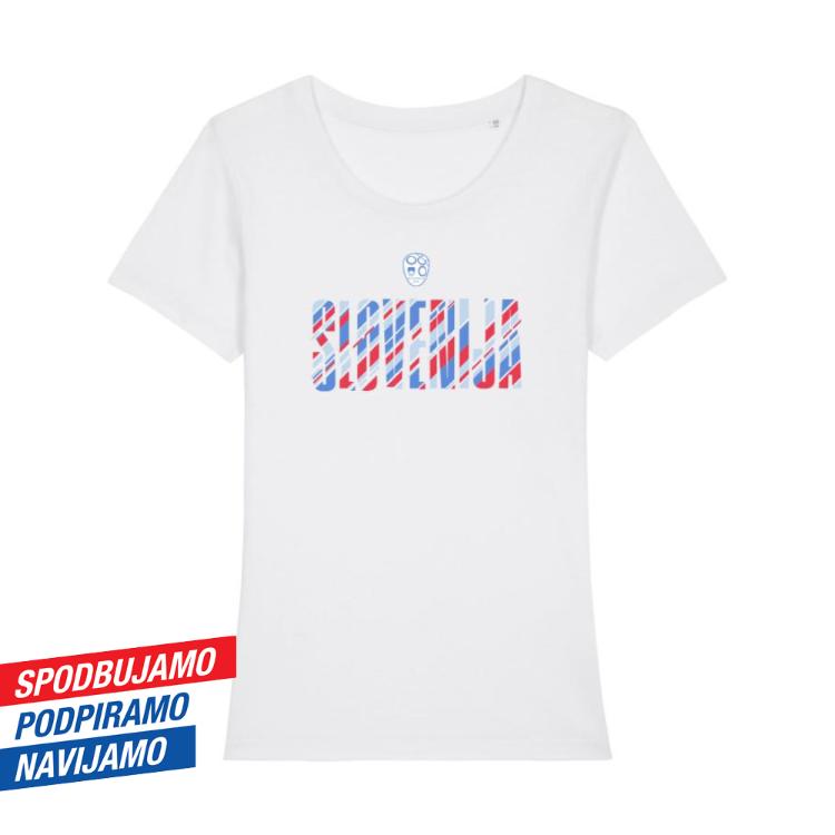 Majica NZS Slovenija, ženska, bela, velikost