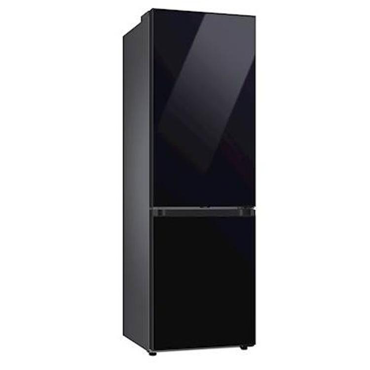 Hladilnik z zamrzovalnikom Samsung Bespoke RB34C7B5E22/EF, 185 cm, E, 334 l, črna-steklo