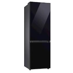 Hladilnik z zamrzovalnikom Samsung Bespoke RB34C7B5E22/EF, 185 cm, E, 334 l, črna-steklo