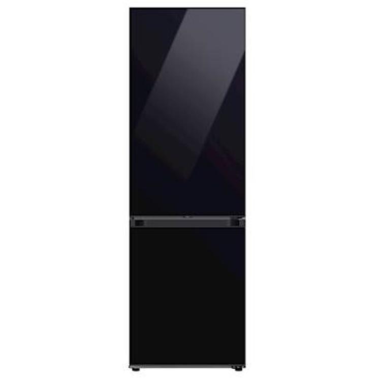 Hladilnik z zamrzovalnikom Samsung Bespoke RB34C7B5E22/EF, 185 cm, E, 334 l, črna-steklo