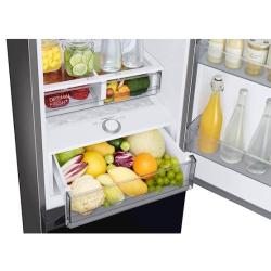 Hladilnik z zamrzovalnikom Samsung Bespoke RB34C7B5E22/EF, 185 cm, E, 334 l, črna-steklo