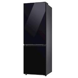 Hladilnik z zamrzovalnikom Samsung Bespoke RB34C7B5E22/EF, 185 cm, E, 334 l, črna-steklo