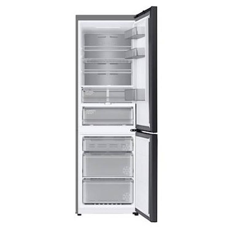 Hladilnik z zamrzovalnikom Samsung Bespoke RB34C7B5E22/EF, 185 cm, E, 334 l, črna-steklo