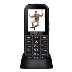 Telefon za starejše z GPS sledilnikom EVOLVEO Easyphone EG - črno srebrn
