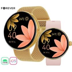 Pametna ura Forever ForeVive 5 SB-365, 1.3" AMOLED zaslon, IP68, zlata