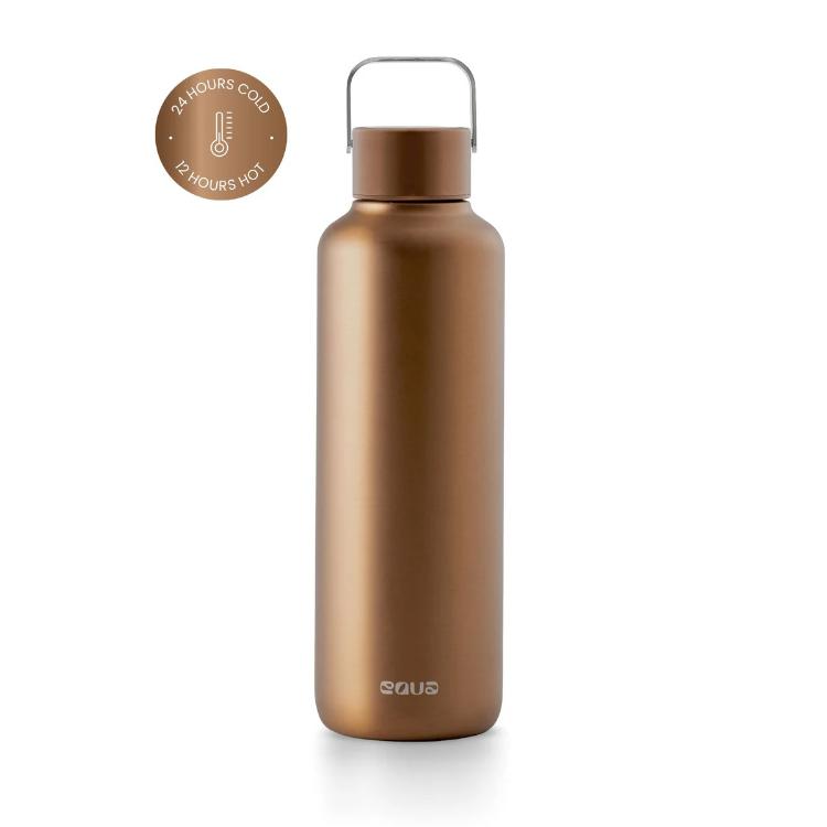 Steklenička za vodo Equa Thermo Timeless Bronzed, 600 ml