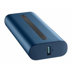 Prenosna baterija CellularLine Thunder, 20000 mAh, modra