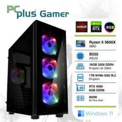 Računalnik PCPlus Gamer Ryzen 5 5600X / 16GB / 1TB NVMe SSD GeForce RTX 4060 GDDR6 8GB / RGB