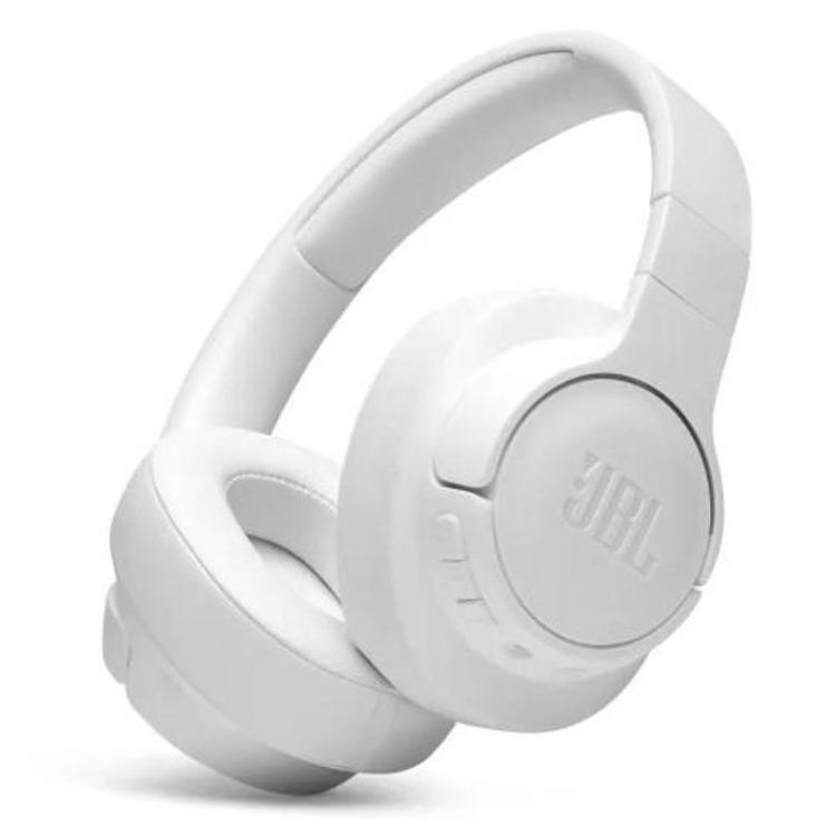 JBL Bluetooth Wireless, brezžične slušalke Over-Ear T710, bele