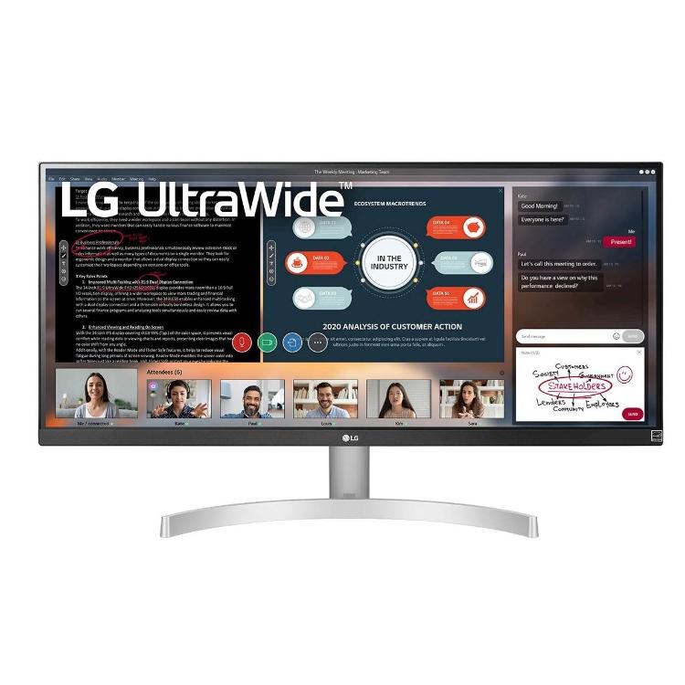 Monitor LG 29WN600-W, 29", IPS, 21:9, 2560x1080, 2xHDMI, DP, izhod za slušalke