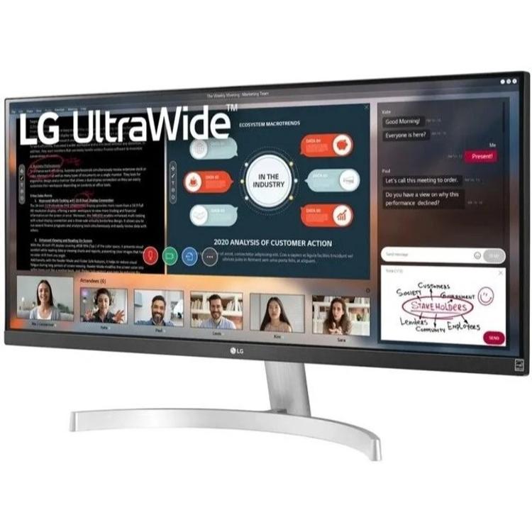 Monitor LG 29WN600-W, 29", IPS, 21:9, 2560x1080, 2xHDMI, DP, izhod za slušalke