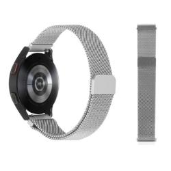 Kovinski magnetni pašček 18 mm, srebrn, za pametno uro