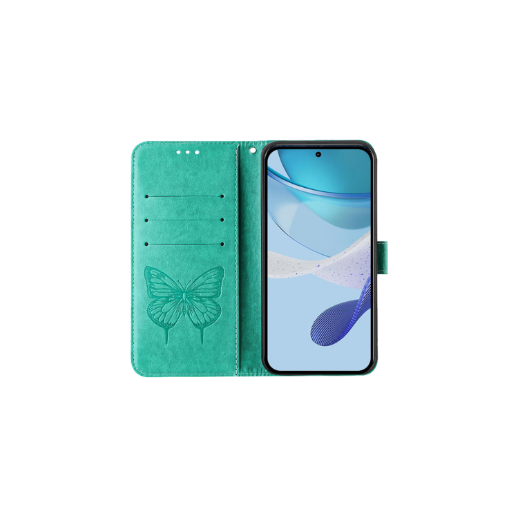 Preklopna torbica (WLGO-Butterfly) za Samsung Galaxy A16 5G, turkizna