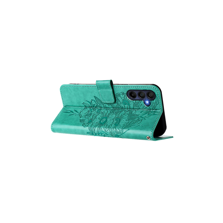 Preklopna torbica (WLGO-Butterfly) za Samsung Galaxy A16 5G, turkizna