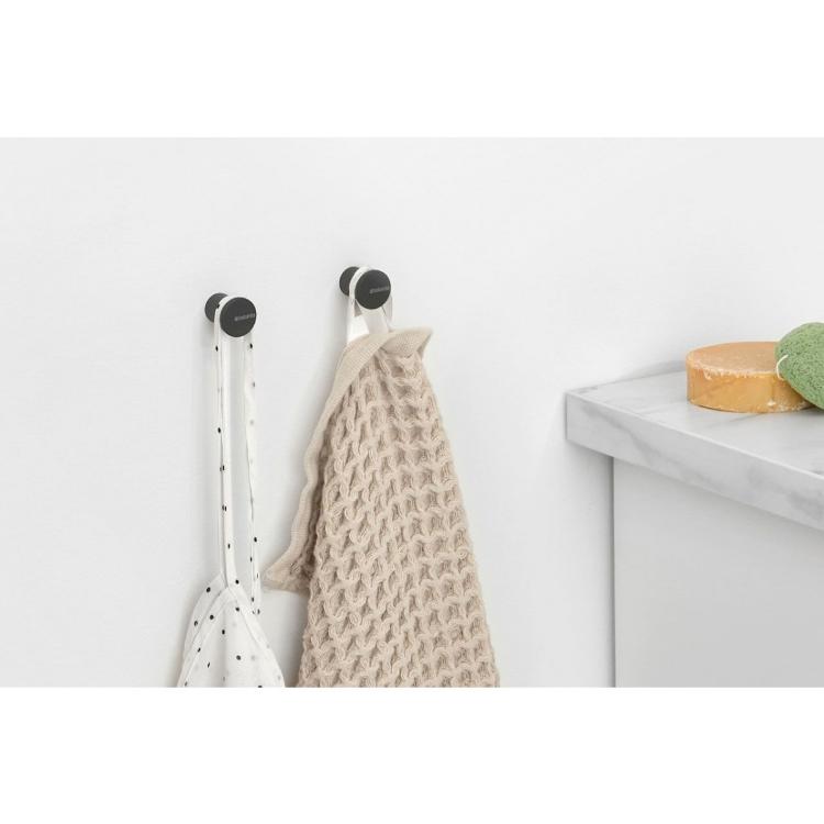 Obešalnika za brisače Brabantia MINDSET mineral, siva