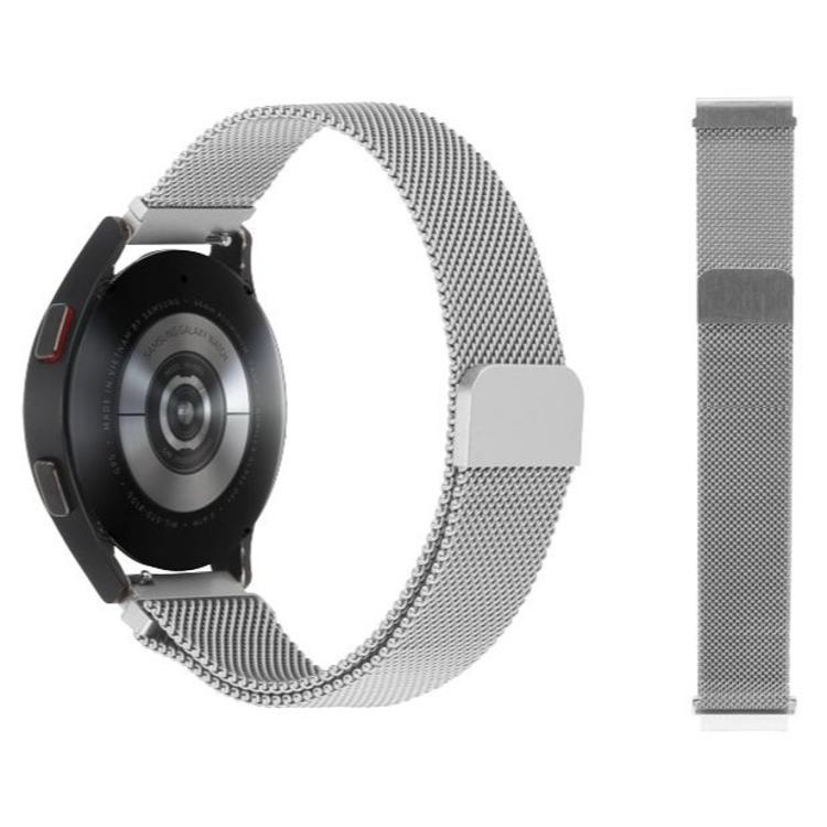 Kovinski magnetni pašček za uro 20mm, srebrn, za pametno uro