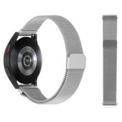 Kovinski magnetni pašček za uro 20mm, srebrn, za pametno uro