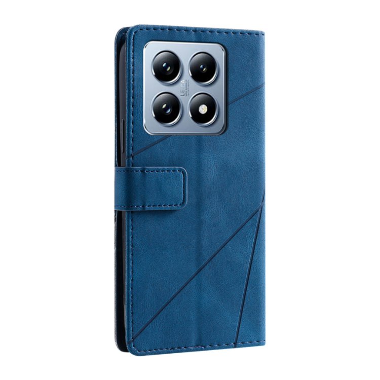 Preklopna torbica (WLGO-Lines) za Xiaomi 14T Pro, modra