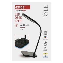 Namizna LED svetilka Emos KYLE, črna