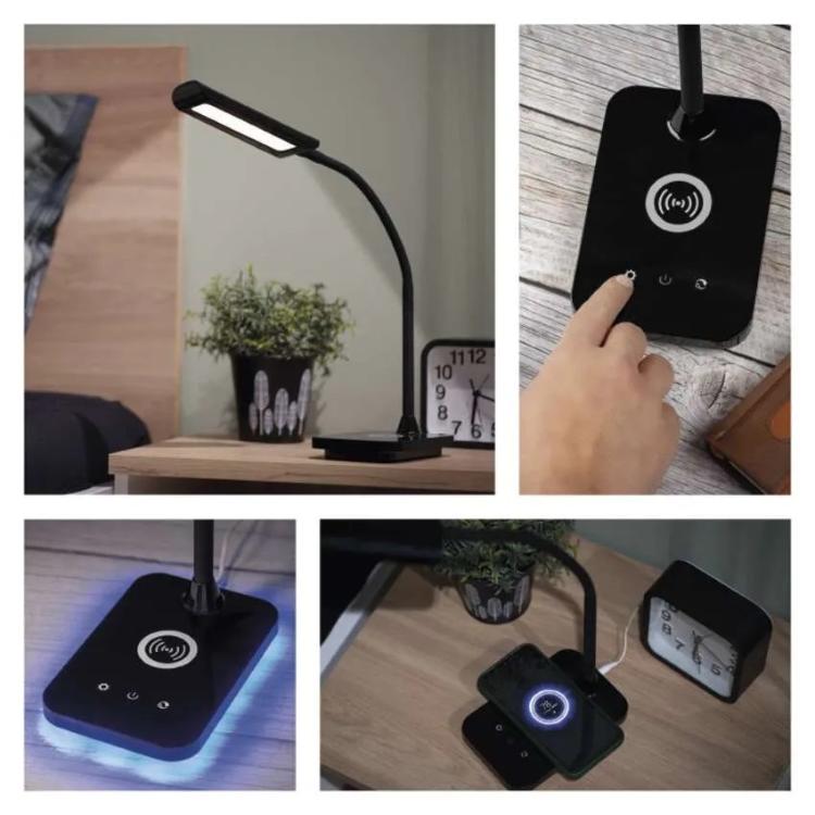 Namizna LED svetilka Emos KYLE, črna