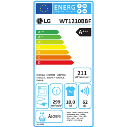 Pralno-sušilni stolp LG WT1210BBF