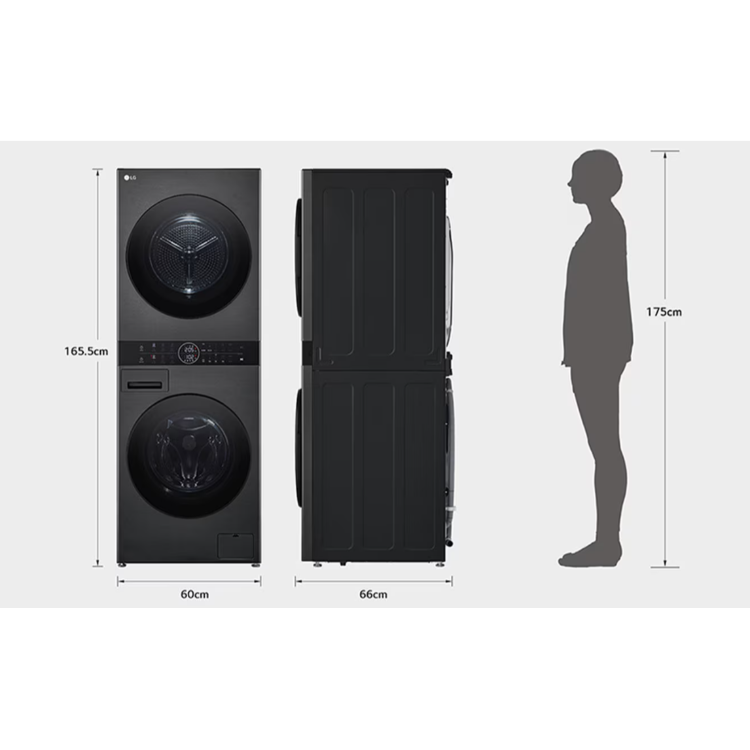 Pralno-sušilni stolp LG WT1210BBF