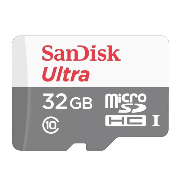 SanDisk Ultra 32 GB microSDHC kartica z zanesljivim delovanjem in visoko hitrostjo prenosa podatkov zagotavlja nemoteno snemanje videoposnetkov ter hitro nalaganje vsebin.