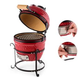 Keramični žar kamado Klarstein PRINCESIZE, črna barva_3