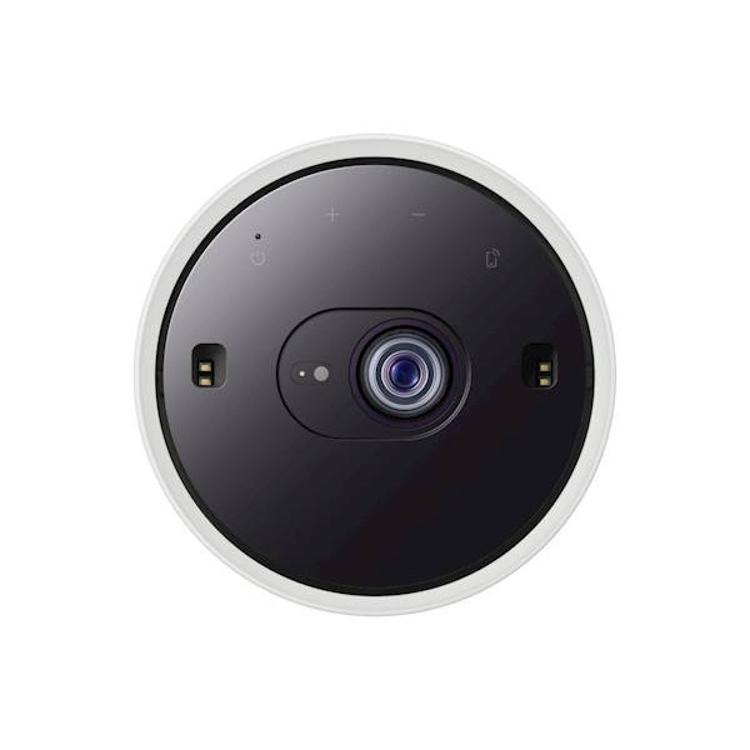 Samsung The Freestyle LFF3CLA, sprednji pogled, objektiv z autofocusom, LED svetlobni vir in senzorji.