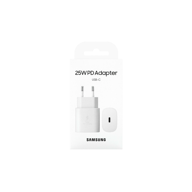 Original Samsung hišni polnilec - 25W (PPS in PD 3.0), USB-C izhod, kabel ni