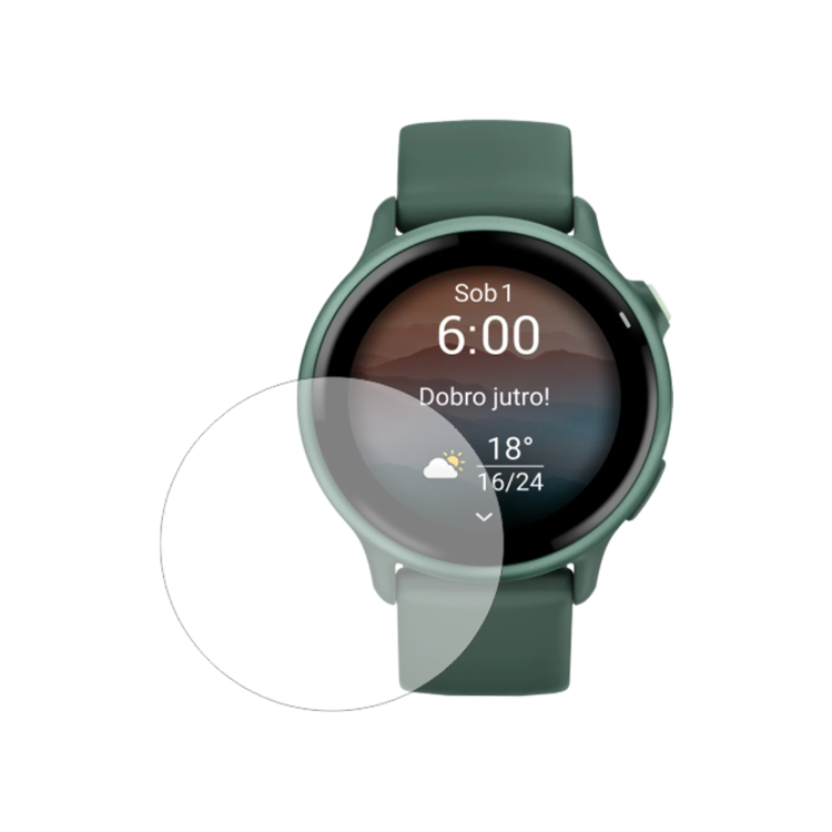 Zaščitno kaljeno steklo za Garmin Vivoactive 6 (36 mm) z visoko prosojnostjo in natančnim prileganjem učinkovito ščiti zaslon pred praskami in poškodbami.
