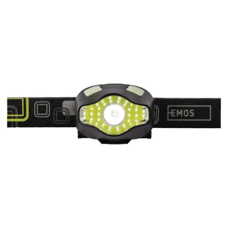 Naglavna LED svetilka Emos 3W LED + COB