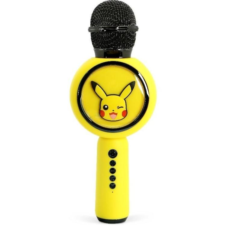 Mikrofon PopSing LED Karaoke Pikaču – zabavno karaoke petje z LED osvetlitvijo in priljubljenim motivom Pikachuja.