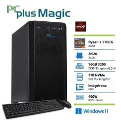 Namizni računalnik PCPLUS Magic Ryzen 7 5700G 16GB 1TB Windows 11 Home